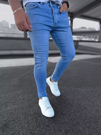 Spodnie męskie jeansowe Slim Fit jeans 81-85 dopasowane