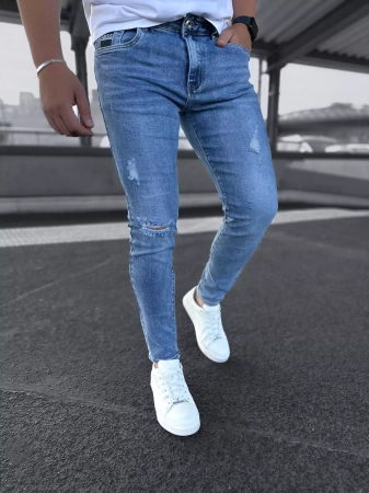 Spodnie męskie jeansowe Slim jeans 758 dopasowane